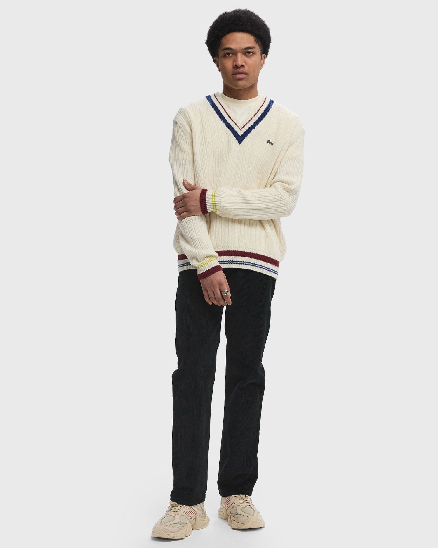 Дънки Lacoste Five-Pocket Corduroy Pants Черно | HH6731-031, 1