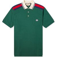 Поло тениска Gucci GRG Logo Polo Shirt Зелено | 737656-XJF4V-3754, 1