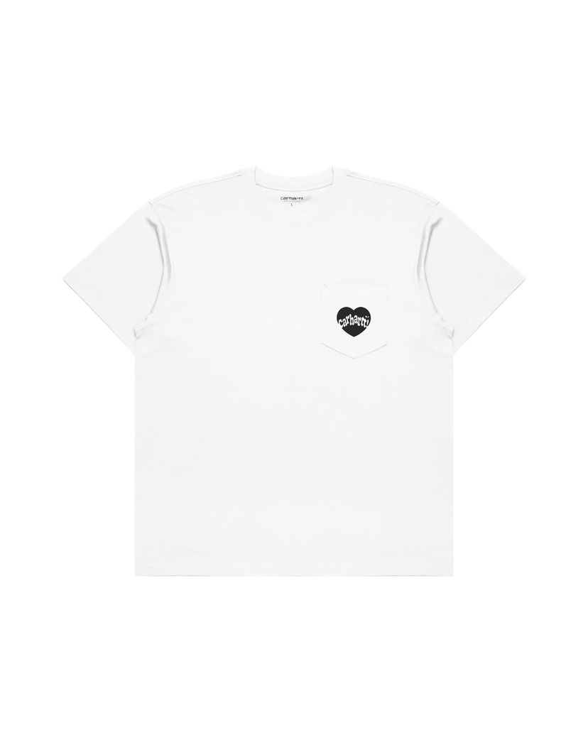 Тениска Carhartt WIP Amour Pocket Бяло | I033675.00AXX