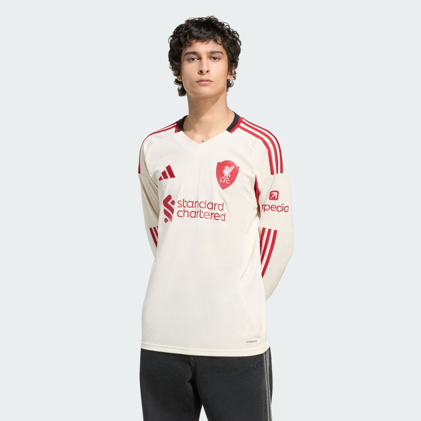 Фланелка adidas Performance Liverpool FC 25/26 Long Sleeve Away Jersey Бежово | JV6448