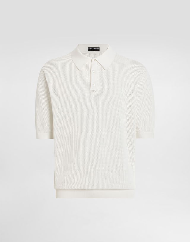Dolce & Gabbana Short-Sleeved Knit Polo Shirt
