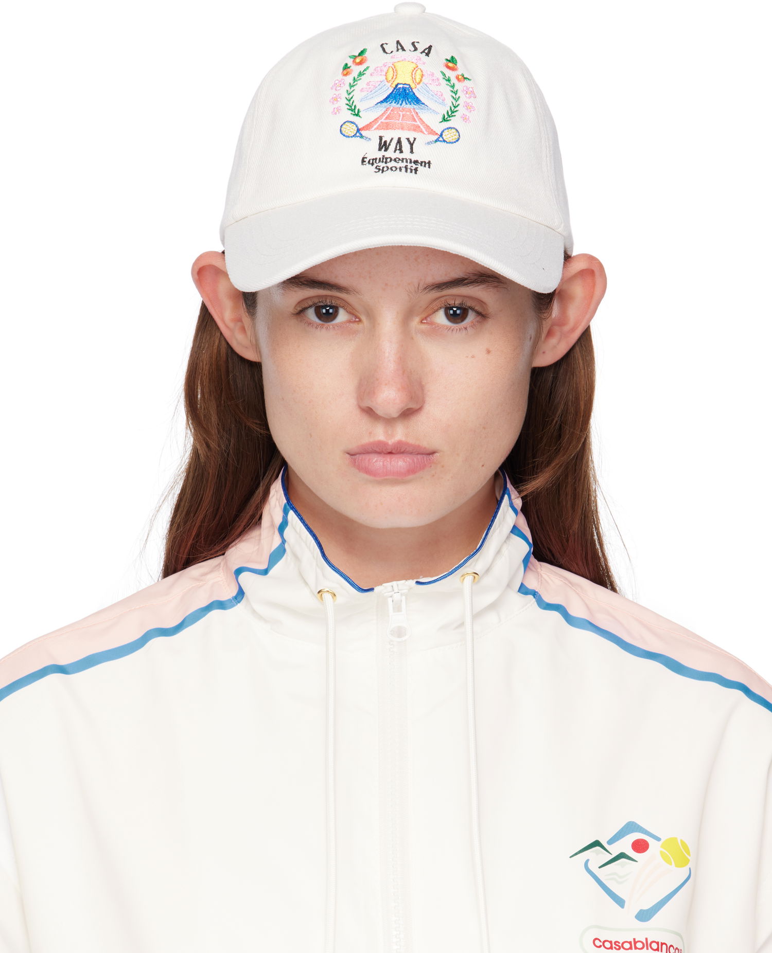 Шапка с козирка Casablanca Casablanca 'Casa Way' Mountain Baseball Cap Бяло | APF25-HAT-002-04, 0