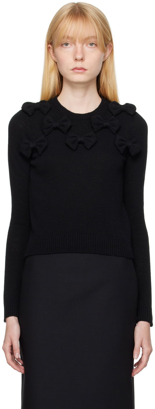 Пуловер Valentino Bows Sweater Черно | 3B0KC51L8B4, 0