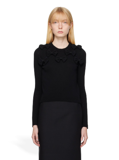 Пуловер Valentino Bows Sweater Черно | 3B0KC51L8B4