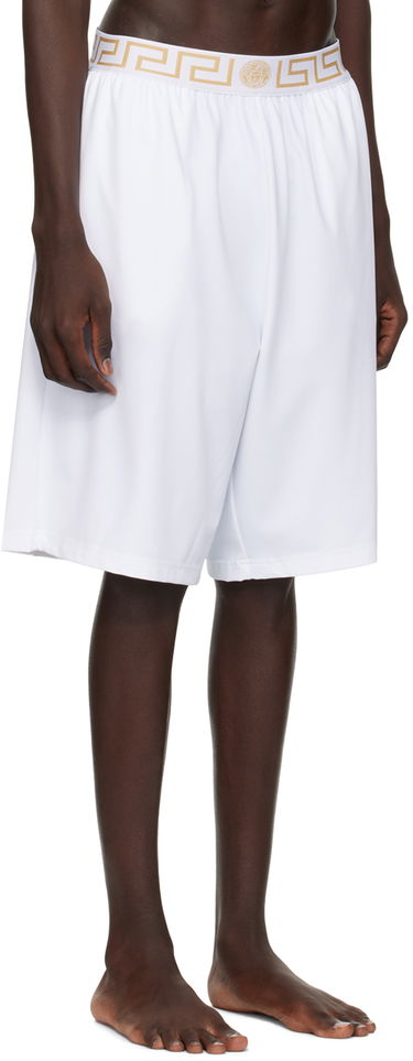 Къси панталони Versace Versace Greca Border Swim Shorts Бяло | 1003754 1A02555, 1