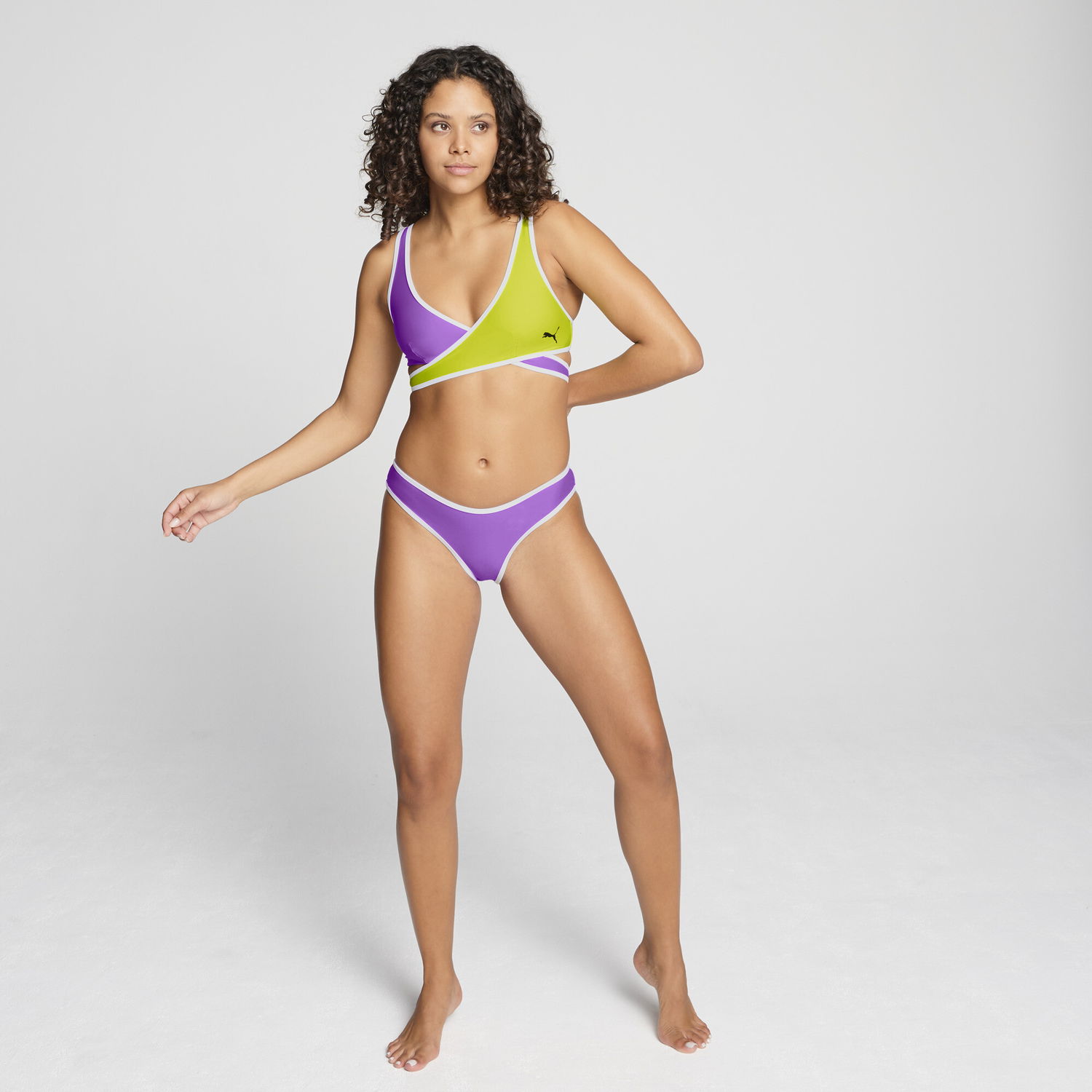 Бански Puma PUMA Women's Wrap Bikini Top Многоцветен | 938336_01, 0