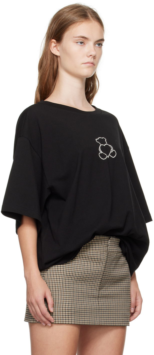 Тениска We11done We11done Pearl Bear Graphic T-Shirt Черно | WD-TT2-24-780-U-BK, 1