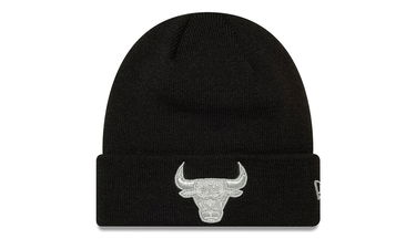 Шапка New Era Knit NBA Metallic Beanie Chicago Bulls Черно | 60691272, 0