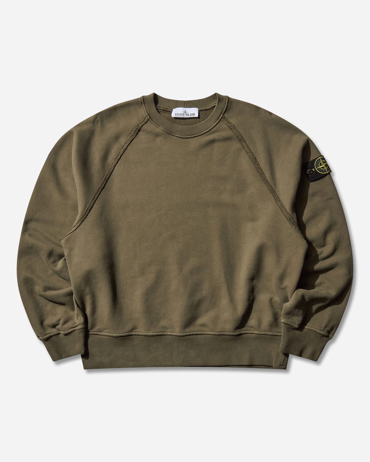 Суитчър Stone Island Garment Dyed Oversized Fit Crewneck Sweatshirt Зелено | K2S15-6100022-S0A20 V0054, 0