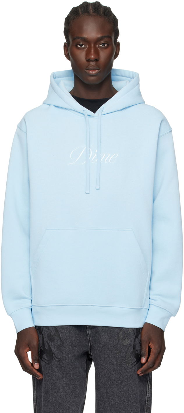 Суитчър Dime Cursive Hoodie Тюркоазено | DIMEHO2321BLU