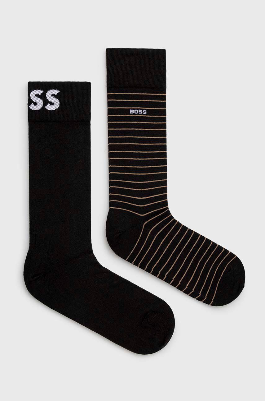Чорапи BOSS Socks 2-pack Черно | 50467722, 0