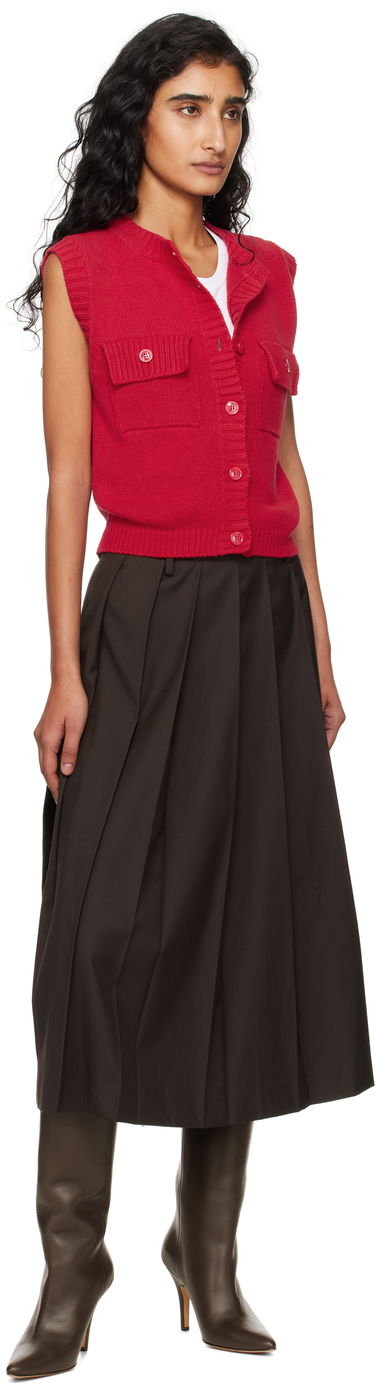Жилетка Max Mara Max Mara Caprara Knit Vest Червено | 2525356031600, 3