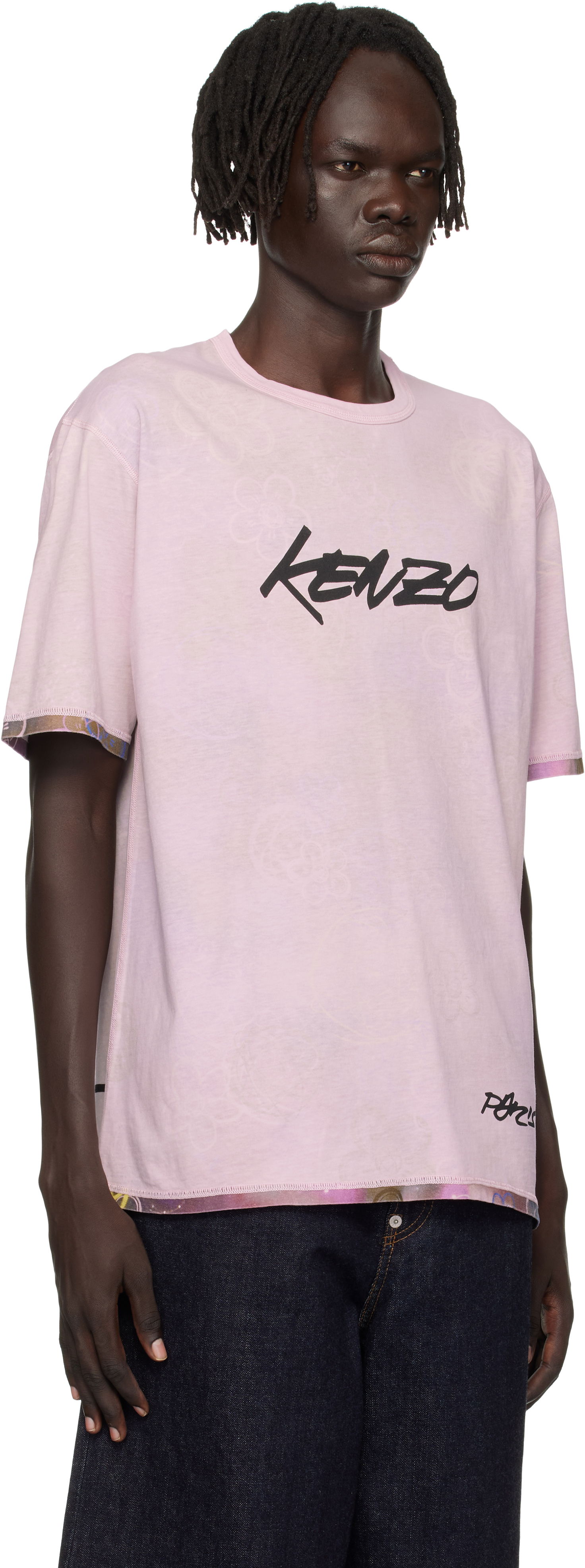 Тениска KENZO Kenzo Paris Futura 2000 Edition Reversible T-Shirt Розово | FF65TS2584SG, 1