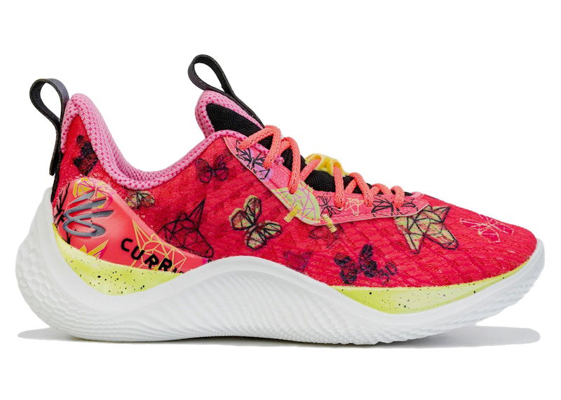 Кецове и обувки Under Armour Curry Flow 10 Girl Dad Червено | 3026296-600