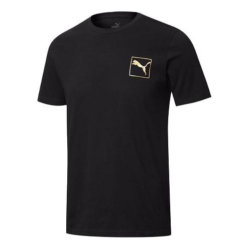 Тениска Puma Short Sleeve T-Shirt with Print Черно | 587582-01, 0