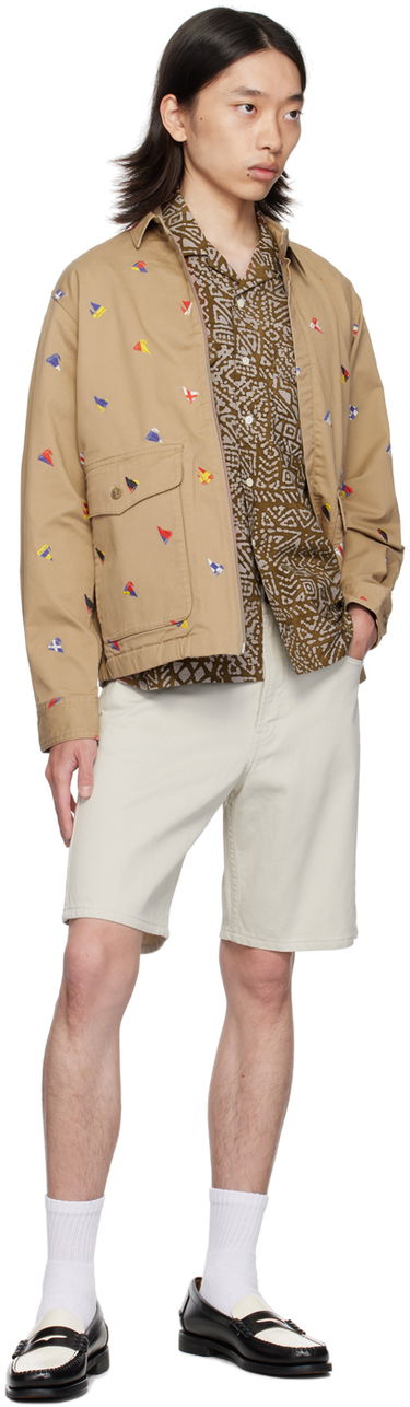 Риза BEAMS BEAMS PLUS Batik Print Shirt Кафяво | 3801-0111-139, 3