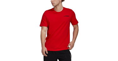 Тениска adidas Originals T-shirt Terrex Mountain Червено | he1766, 1