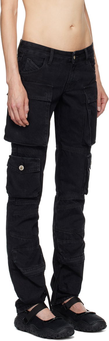 Карго панталони The Attico Attico Essie Cargo Pants Черно | 241WCP113 D066, 1