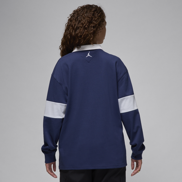 Поло тениска Jordan Long Sleeve Top Синьо | FV7182-410, 2