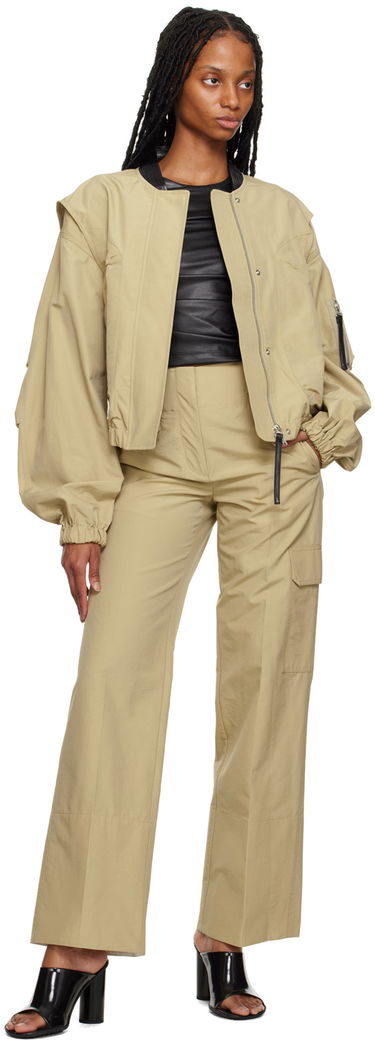 Яке бомбър Helmut Lang Helmut Lang Oversized Bomber Jacket Бежово | N02HW402, 3