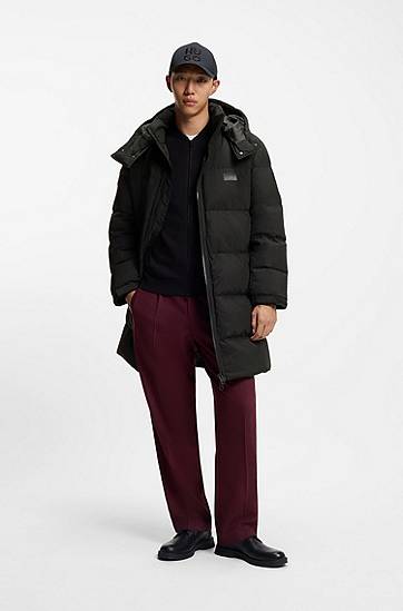 Пухо яке BOSS Water-repellent Puffer Coat with Down Filling Черно | 50546228, 1