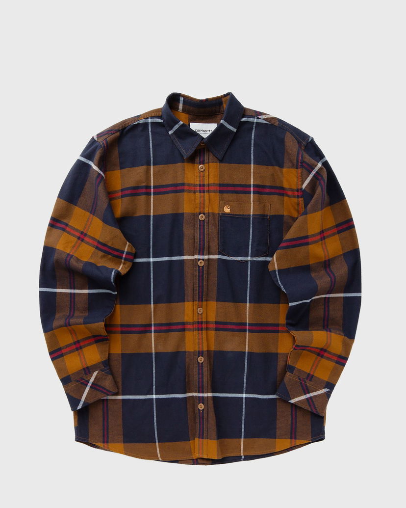 Риза Carhartt WIP Garnett Shirt Long Sleeve Patterned Синьо | I033819-2VR.XX