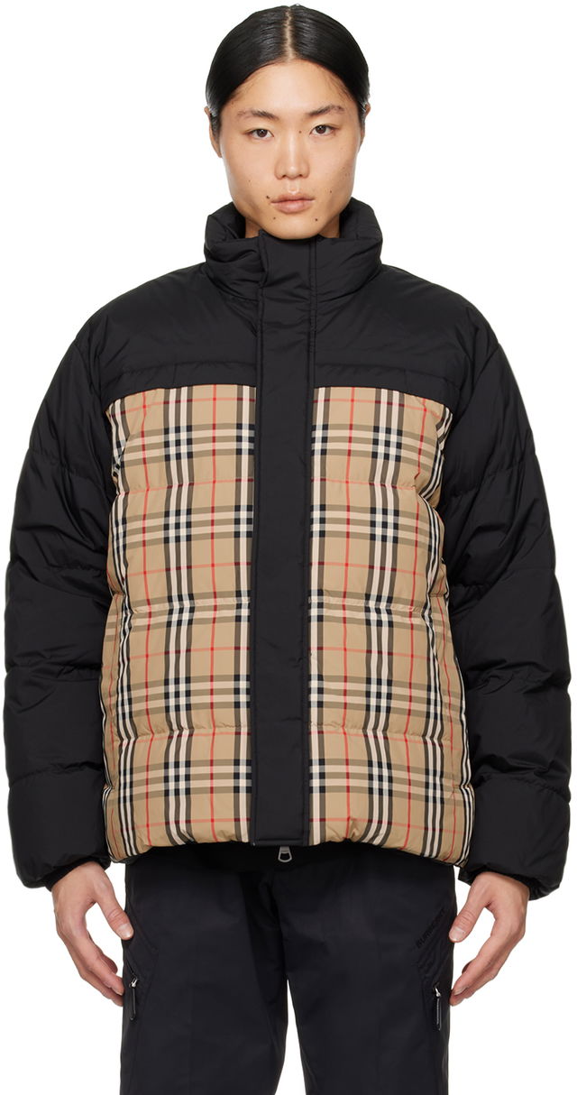 Vintage Check Reversible Down Jacket