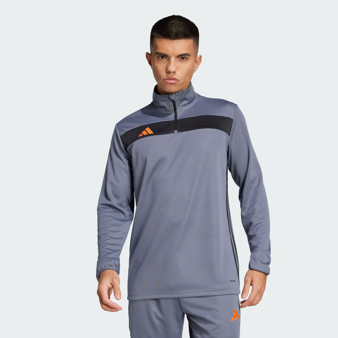 Суитчър adidas Performance Essentials Training Quarter-Zip Top Сиво | JD0435, 0