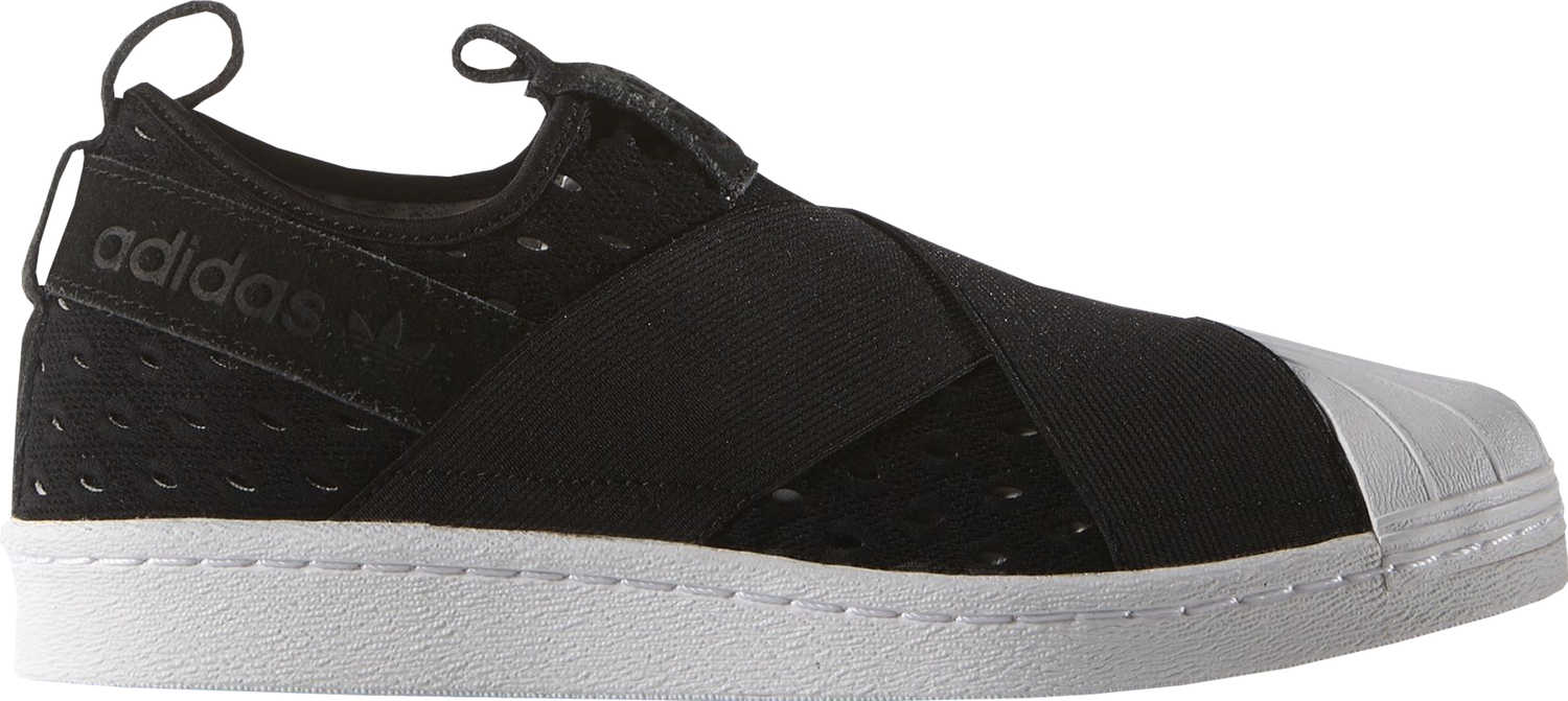 Кецове и обувки adidas Originals adidas Superstar Slip-On Rita Ora Black White (Women's) Кафяво | S74986, 0