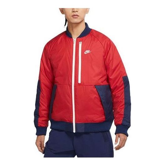 Яке бомбър Nike Sportswear Therma-FIT Legacy Reversible Bomber Jacket Червено | DD6850-687