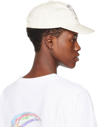 Шапка с козирка We11done Character Print Baseball Cap Бяло | WD-AH0-24-402-U-WH, 2