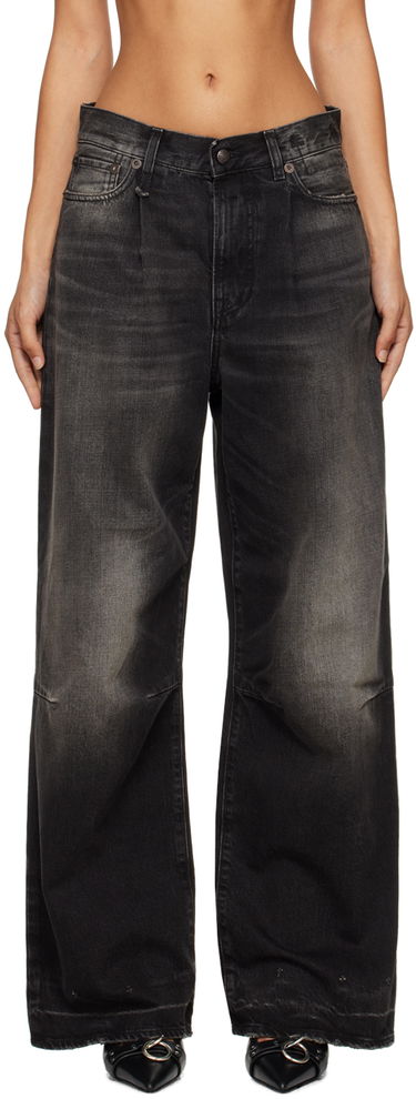 Дънки R13 R13 Wayne Wide-Leg Jeans Черно | R13WD146-D262C, 0