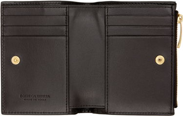 Портфейл Bottega Veneta Small Intrecciato Bi-Fold Wallet Сиво | 742330 VCPP3, 2