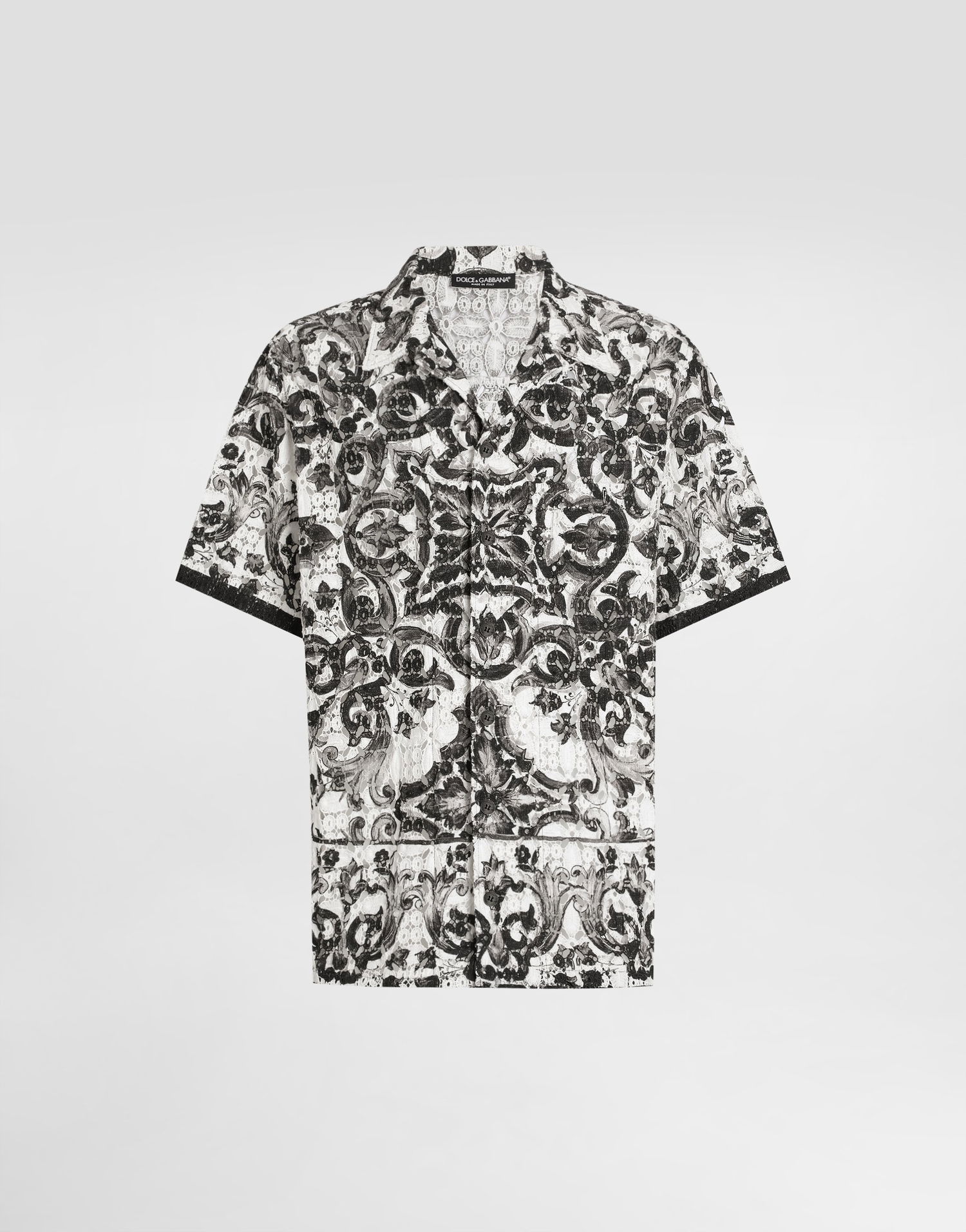 Риза Dolce & Gabbana Dolce & Gabbana Majolica Print Crochet Lace Shirt Бяло | G5JH9THH5EKIZ3TN, 0