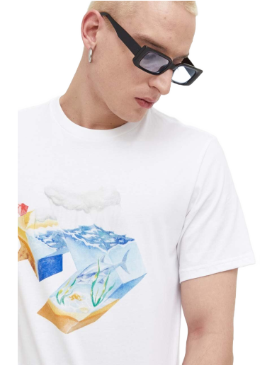 Тениска Converse Star Chevron Ocean Tee Бяло | 10024746.A02