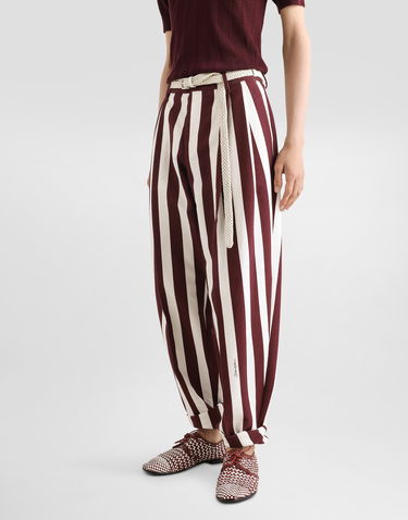 Панталони Dolce & Gabbana Dolce & Gabbana Striped Cotton Jacquard Cropped Pants Многоцветен | GP10DTFS6OHHA9WR, 3