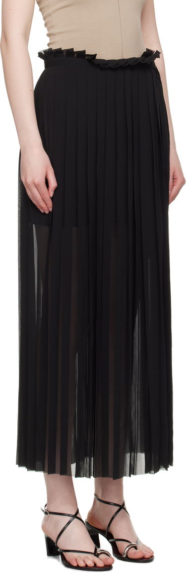 Пола AMI AMI Paris Pleated Midi Skirt Черно | FSK353.PL0027, 1