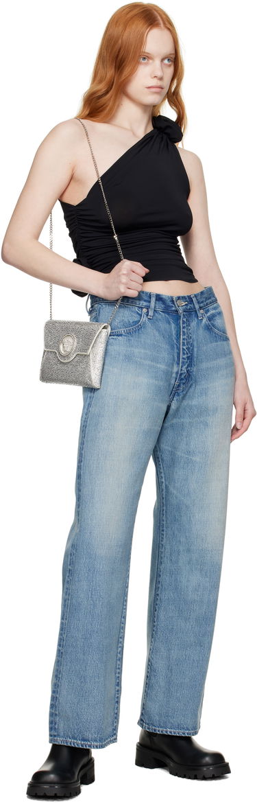 Дамска чанта Versace Crystal 'La Medusa' Envelope Clutch Металик | 1003018_1A06487, 3