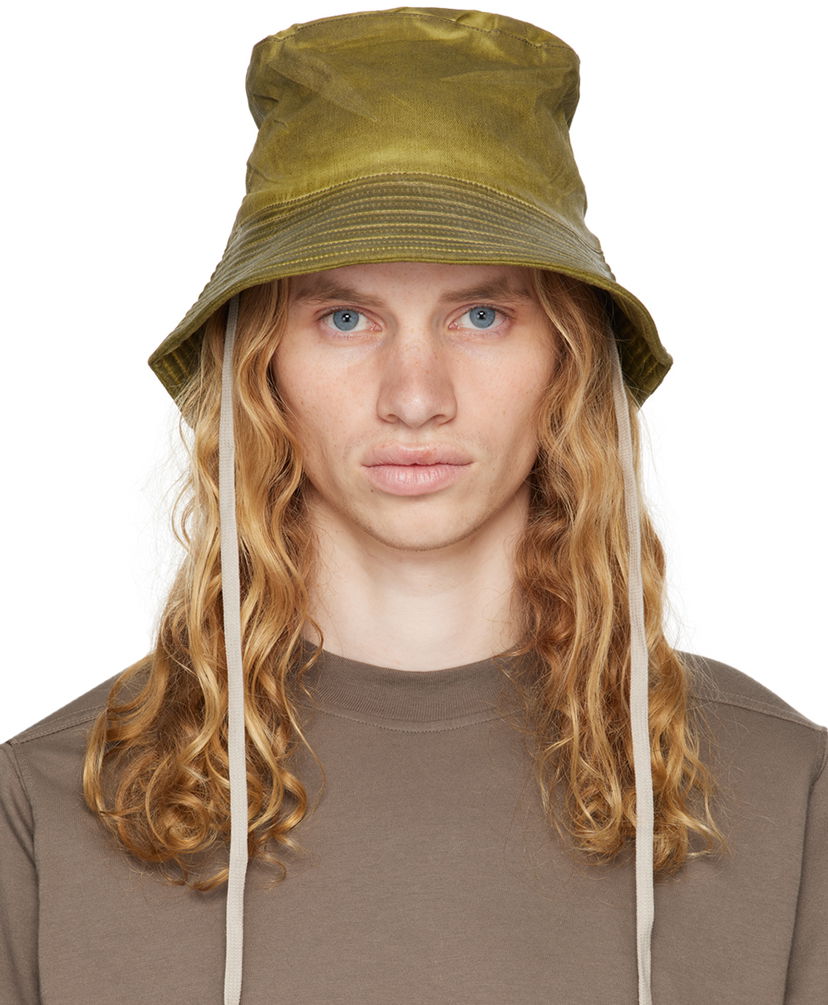 Шапка Rick Owens Bucket Hat Gilligan Зелено | DA02D2479 HSCF