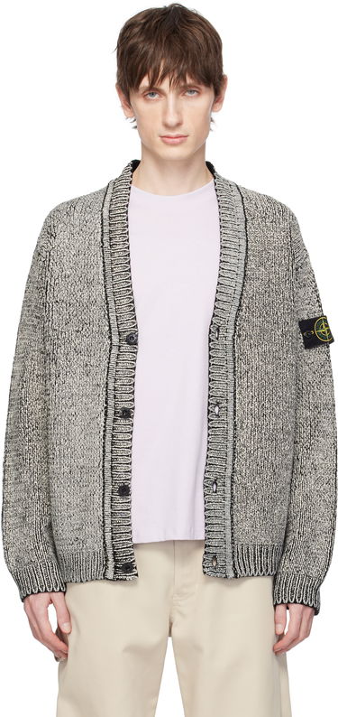 Пуловер Stone Island Stone Island Cotton Chenille Cardigan Сиво | K1S15 5100047 S00Z1, 0