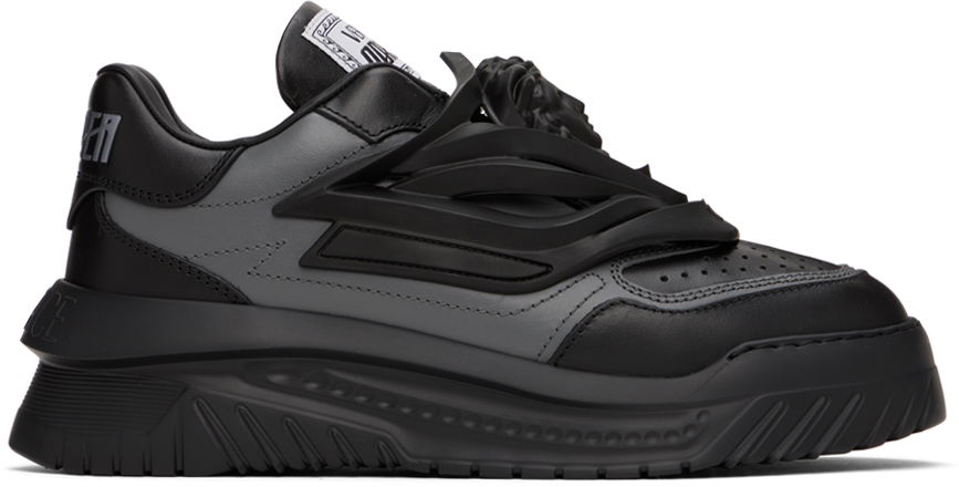 Облекло Versace Black & Gray Odissea Sneakers Черно | 1004524_1A09789, 0