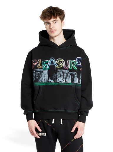 Суитчър Pleasures Stonehenge Hoodie Черно | P23W036 BLACK