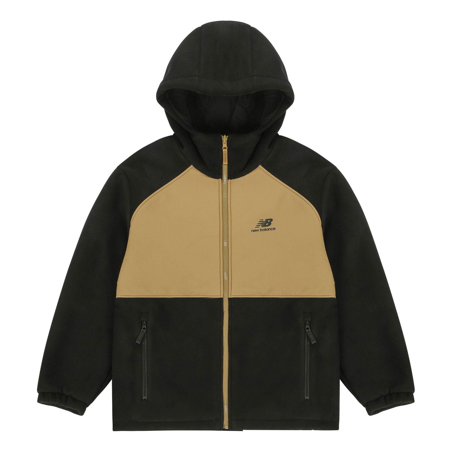 Суитчър New Balance Hooded Fleece Jacket Кафяво | AMJ13383-BK, 0