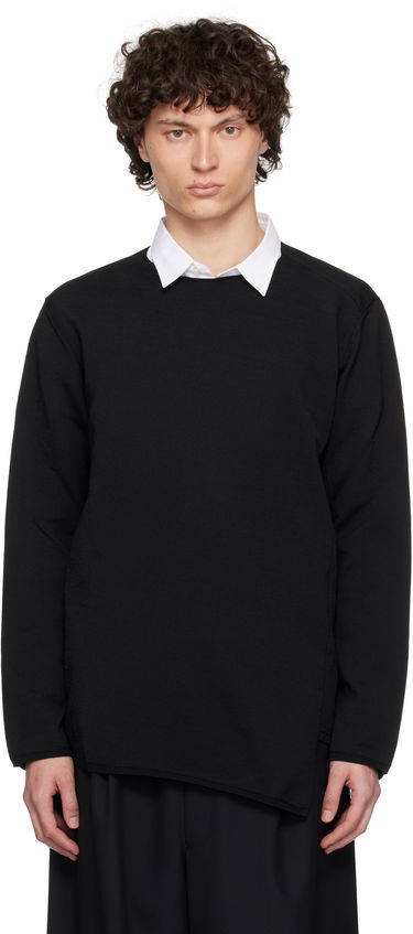 Пуловер Comme des Garçons Comme des Garçons Homme Plus Asymmetrical Sweatshirt Черно | PO-N007-S25, 0