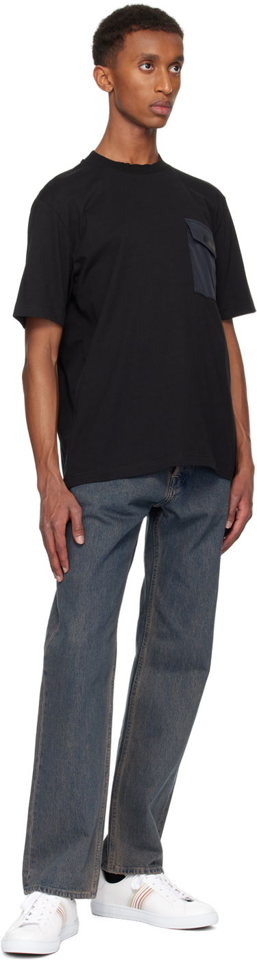 Тениска Paul Smith PS Paul Smith Tilt Logo Pocket T-Shirt Черно | M2R-014Z-N22119-79, 3
