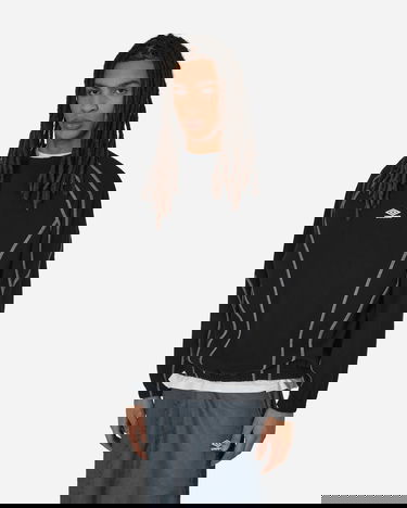 Суитчър Umbro Sport Crewneck Sweatshirt with Contrast Stitching Черно | UBMW067FA42 BLK0001, 1