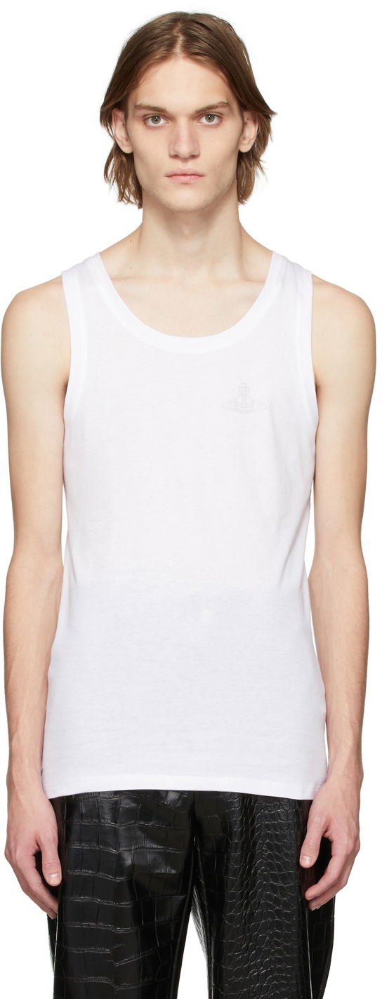 Потник Vivienne Westwood Vivienne Westwood Logo Tank Top Бяло | 81060007-21424-, 0