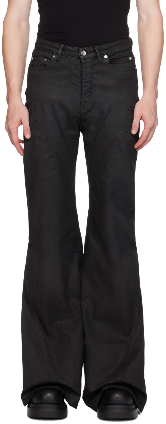 Дънки Rick Owens DRKSHDW Black Porterville Bias Bootcut Jeans Черно | DU02D2352 SBW