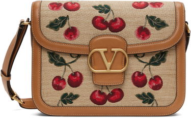 Дамска чанта Valentino Valentino Garavani 9to5 Mini Cherryfic Shoulder Bag Бежово | 6W0B0R15IXM, 0
