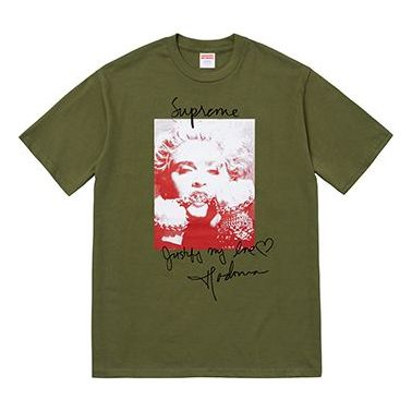 Тениска Supreme Madonna Print T-Shirt Зелено | SUP-FW18-011